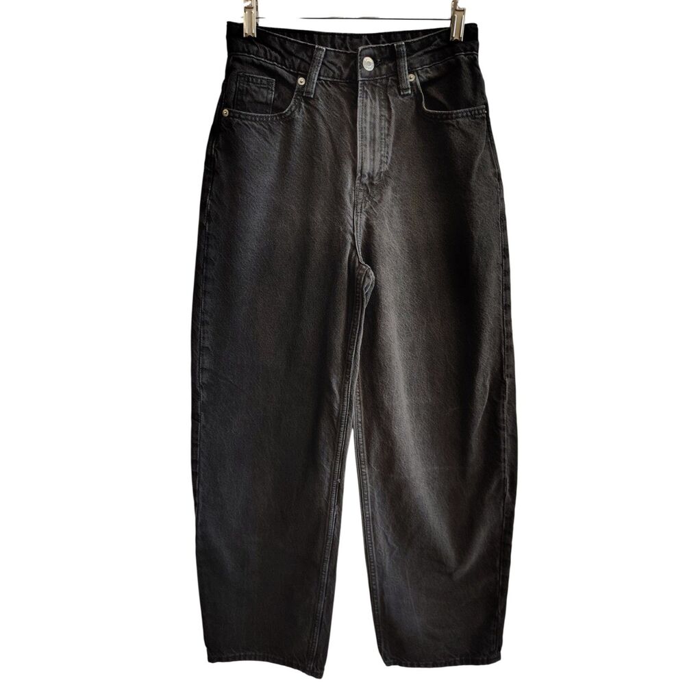 &Denim H&M Women's Black‎ Loose Fit Mom Denim Jeans Size 2